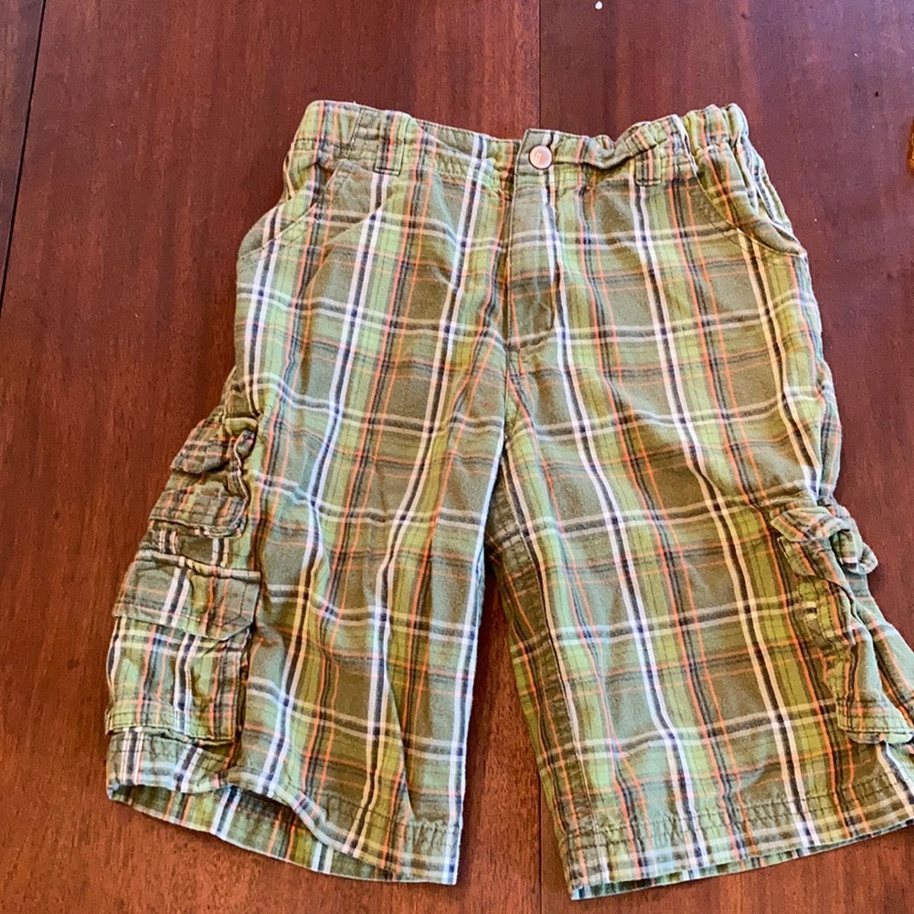Gymboree boys plaid shorts 8